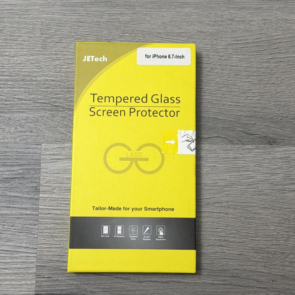 JETech Full Coverage Screen Protector for iPhone 14 Pro Max 6.7-Inch, 2-Pack